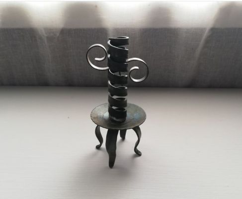 Hand forged Candle Holder