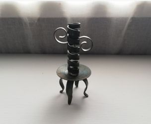 Hand forged Candle Holder